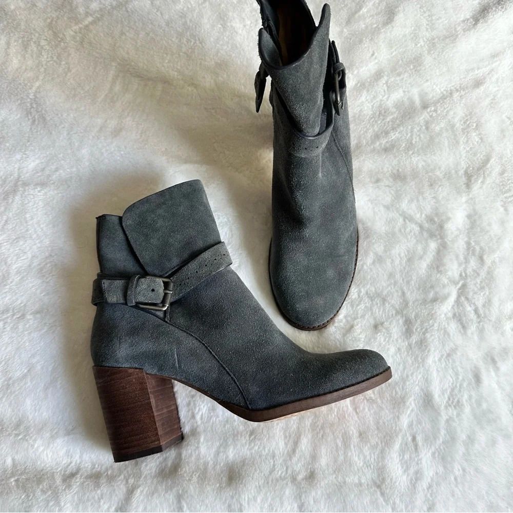 Splendid Women’s Callen Suede Buckle Ankle Bootie Size 9
